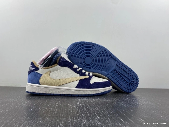 Reps LUCY CUSTOM TRAVIS JORDAN AIR 1 DM7866-808 SCOTT X 0707